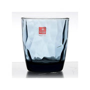 Bormioli Rocco 4026013 Diamond Set 3 Bicchieri da Acqua 30 cl in Vetro colore Blu