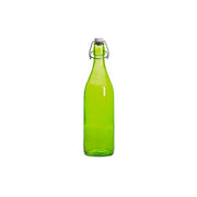 Bormioli Rocco 10053805 Giara Bottiglia in Vetro con Tappo Ermetico 1000 ml colore Verde