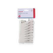 Domopak Living 12 Mollette da Bucato Softgrip in Plastica Ideali per Stendere e Asciugare la Biancheria Senza Danni ai Tessuti