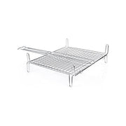 Filtex 054-264 Graticola Doppia Incrociata Chiusa con Piedini Acciaio Cromato 40x45 cm Accessori Barbecue
