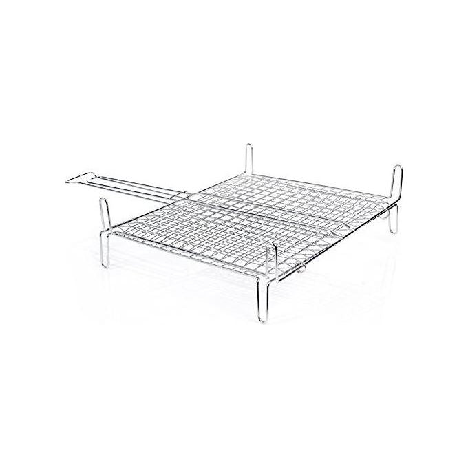 Filtex 054-264 Graticola Doppia Incrociata Chiusa con Piedini Acciaio Cromato 40x45 cm Accessori Barbecue