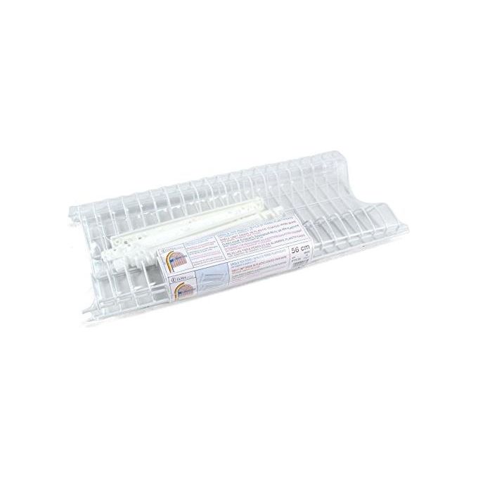 Filtex PTS56 Griglia Pensile Plastificata con Supporti 56 cm Scolapiatti per Cucina colore Bianco