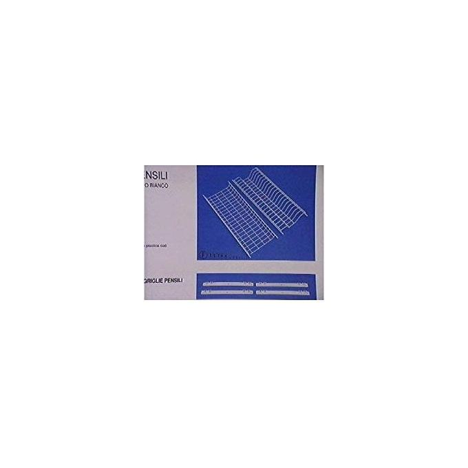 Filtex 2384876 Griglia per Pensili Scolapiatti in Filo di Ferro Plastificato con Supporti in Plastica 76x23 cm colore Bianco