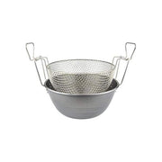 Ilsa 15500 Friggitrice con Cestello in Ferro Spazzolato 32 cm compatibile induzione colore Argento