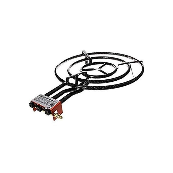 ILSA 700 Bruciatore a Gas 70 cm 3 Anelli per Paellera Butano Propano Esterno colore Nero