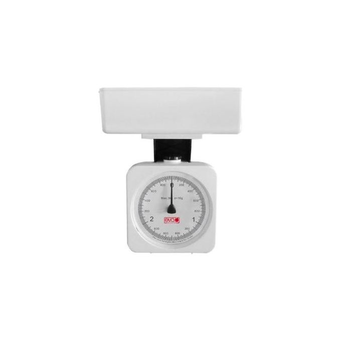 Kaufgut 033022 Bilancia da cucina meccanica con ciotola ABS 3 Kg graduazione 10 g colore Bianco