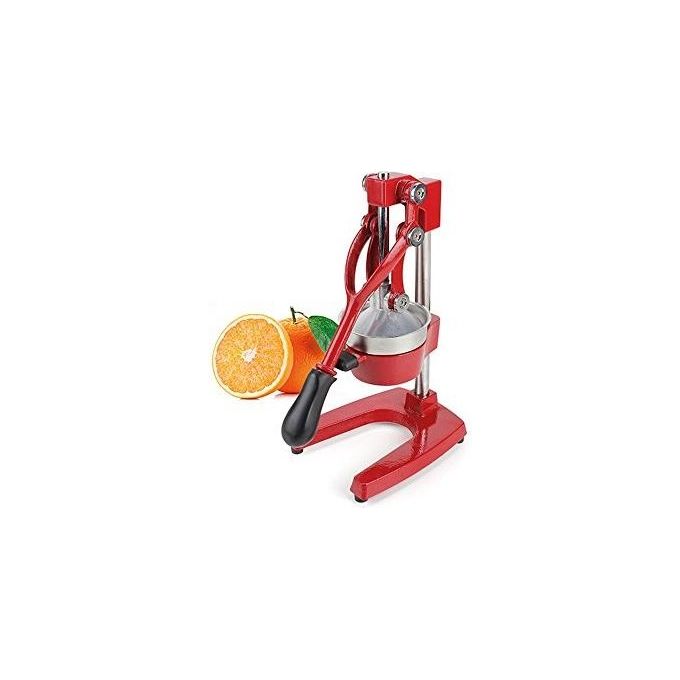 Kaufgut 041810 Eva Collection Spremiagrumi a Leva da Banco Professionale 39 cm Ghisa Acciaio Inox colore Rosso