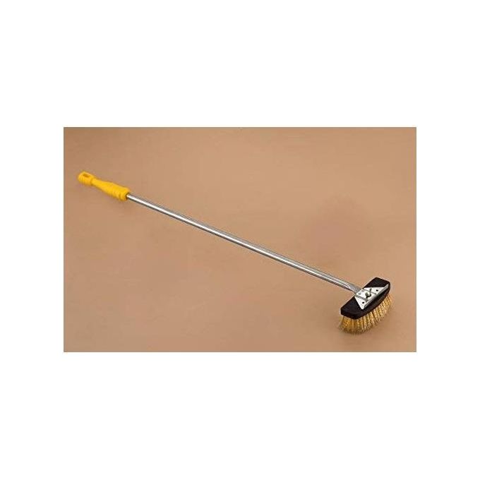 Lilly Codroipo LLL320257 Venezia Spazzola con Raschietto Setole in Ottone Manico 135 cm Acciaio Inox