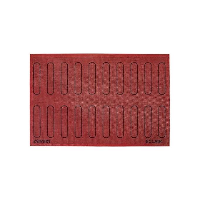 Pavoni PAO575020 Tappetino in Silicone Microforato per Éclair ECL20 600x400 mm con 20 Sagome colore Nero