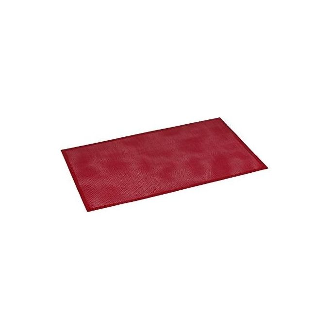 Pavoni PAO575085 Forosil Tappetino in Silicone Microforato Antiaderente per Forno 58,5x38,5 cm colore Rosso