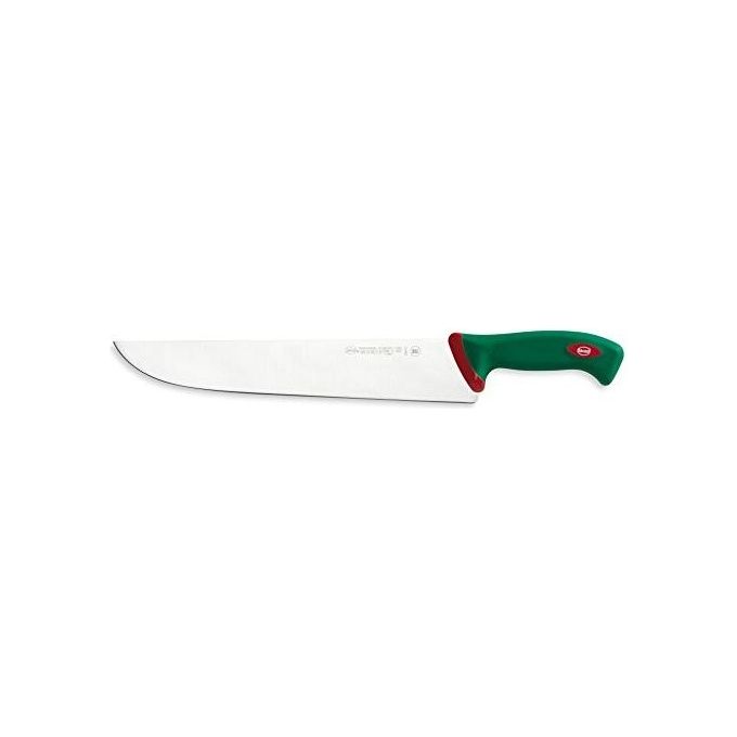 Sanelli SN-100633 Premana Professional Coltello Francese Lama 33 cm Acciaio Inox HRC54-56 Manico Antiscivolo Biomaster colore Verde