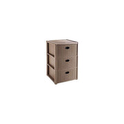 Stefanplast 3859812 Elegance Cassettiera 3 Cassetti Effetto Rattan colore Tortora