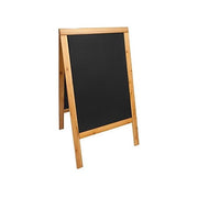 SECURIT SBSW-TE-120 Lavagna da Terra Bifacciale in Legno Teak 69x125 cm colore Teak