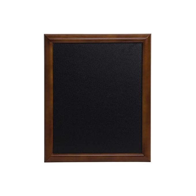 SECURIT WBU-DB-60 Lavagna da Parete a Gesso Liquido in Legno Duro Resistente UV e Antigraffio 62x82 cm colore Noce