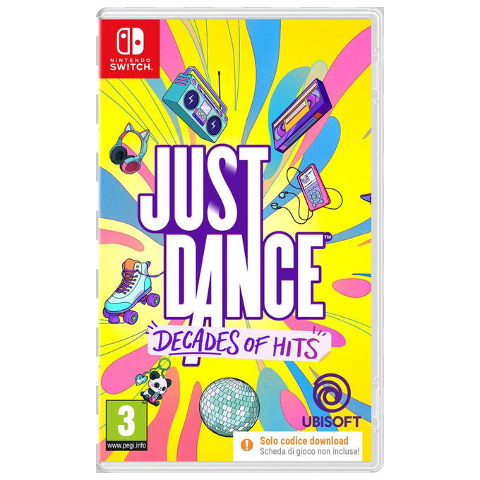 Ubisoft 3DPL00684 Just Dance: Decades of Hits Videogioco per Nintendo Switch Genere Musica e Danza Data di Rilascio 13-10-2026 colore Nero
