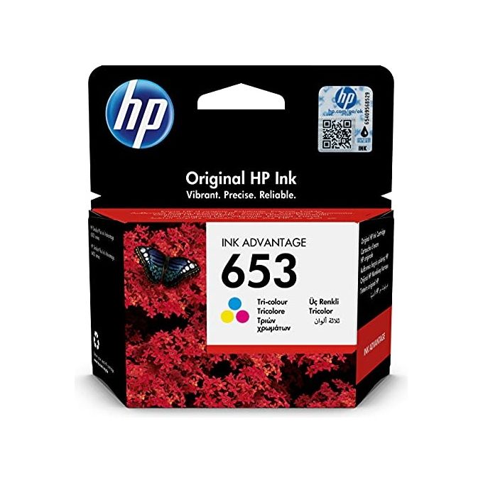 HP 3YM74AE Cartuccia Originale Inkjet Advantage 653 Tricromia 200 pagine 5 ml colore Ciano Magenta Giallo