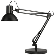 Unilux 400093600 Success 66 Lampada da Tavolo LED E27 11 W con Interruttore sul Cavo e Morsetto colore Nero