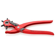 Knipex 90 70 220 Pinza Fustellatrice a Revolver 220 mm 6 Fustelle 2 2,5 3 3,5 4 5 mm colore Rosso