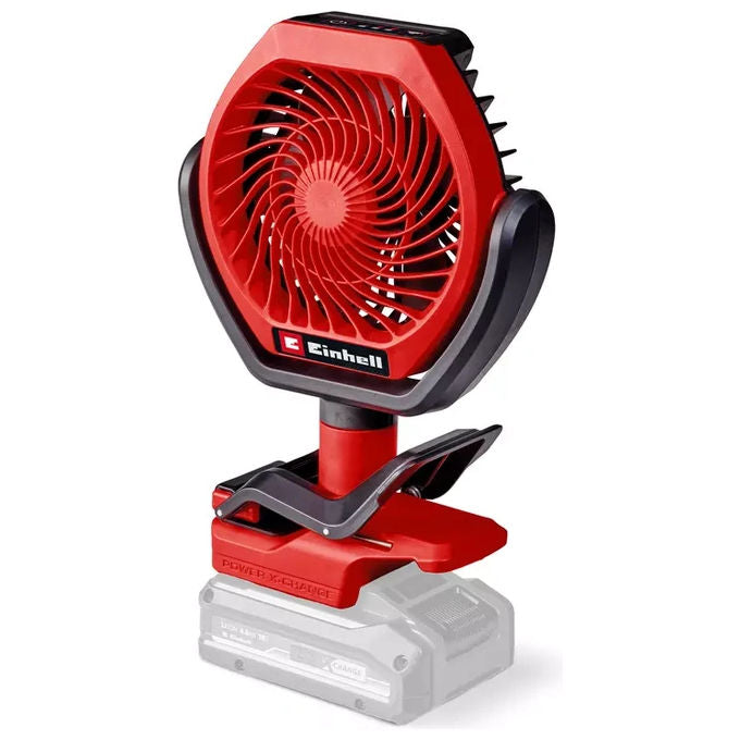 Einhell 3408061 GC-CF 18-110 Li-Solo Ventilatore a batteria 18 V Power X-Change motore Brushless 3 velocita' 110 mm colore Nero