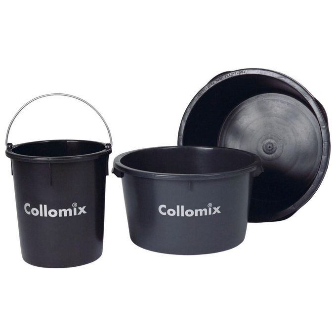 Collomix AR60.403 Secchio per Malta 65 Litri in Poliuretano con Maniglie Rinforzate colore Nero