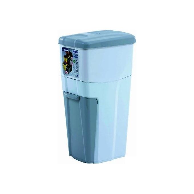 Bama BAM230 Trypla Pattumiera Raccolta Differenziata 3 Scomparti 38 L colore Bianco