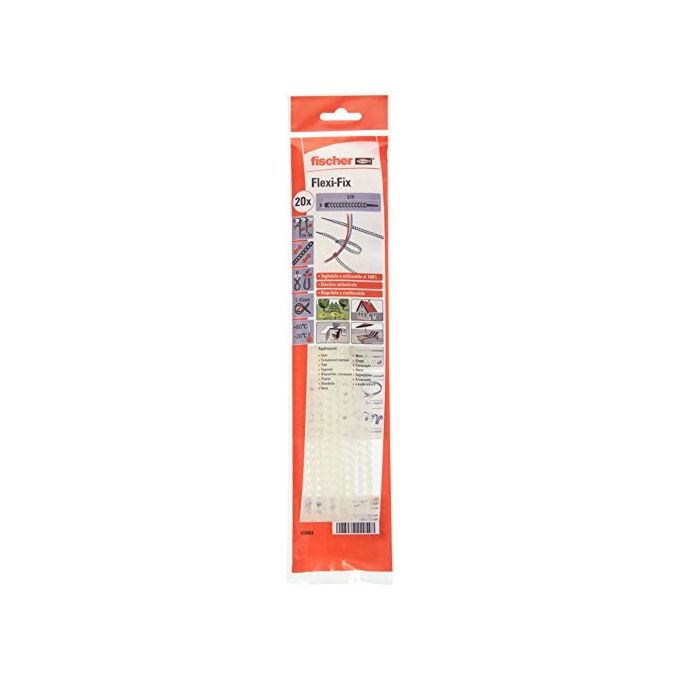 Fischer Fascette Flexi-Fix 533853 Neutro 20 Pezzi