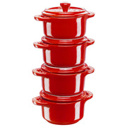 ZWILLING 40508-158-0 CERAMIQUE Pirofila casseruola in Ceramica con Coperchio Diametro 10 cm Capacita' 200 ml colore Ciliegia