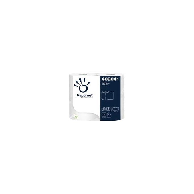 Papernet 8024929990411 Carta igienica superiore 3 veli 370 strappi 40,7 m Bianco