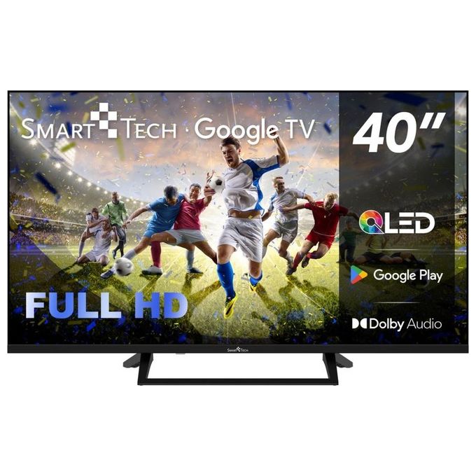 Smart Tech 40QG01V TV QLED 40'' Full HD Google TV DVB-T2 S2 Wi-Fi Bluetooth Chromecast 3xHDMI 2xUSB colore Nero