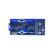 BLINKY 4170010 Assortimento Maschi e Filiere Passo MA-MB 40 Pezzi in Cassetta Plastica M3 M4 M5 M6 M7 M8 M10 M12 1-8'' NPT colore Nero