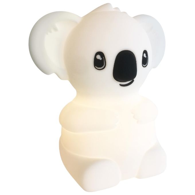 KIDYWOLF KIDYLIGHT Grande Luce Decorativa LED Calda 6 Livelli di Luminosita' Batteria Ricaricabile 2400 mAh Lavabile in Lavastoviglie Silicone Morbido Senza BPA Altezza 30 cm colore Bianco