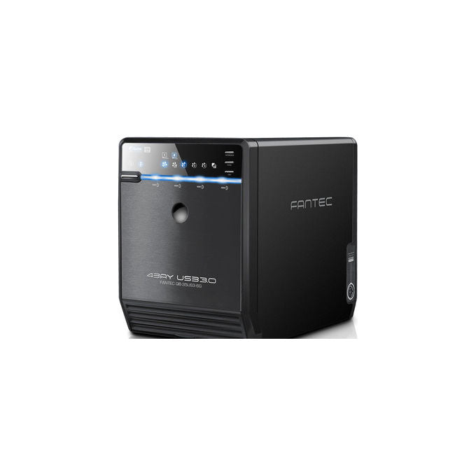Fantec 1696 QB-35US3-6G array di dischi 4 slot USB 3.0 eSATA fino a 6 Gbit-s colore Nero