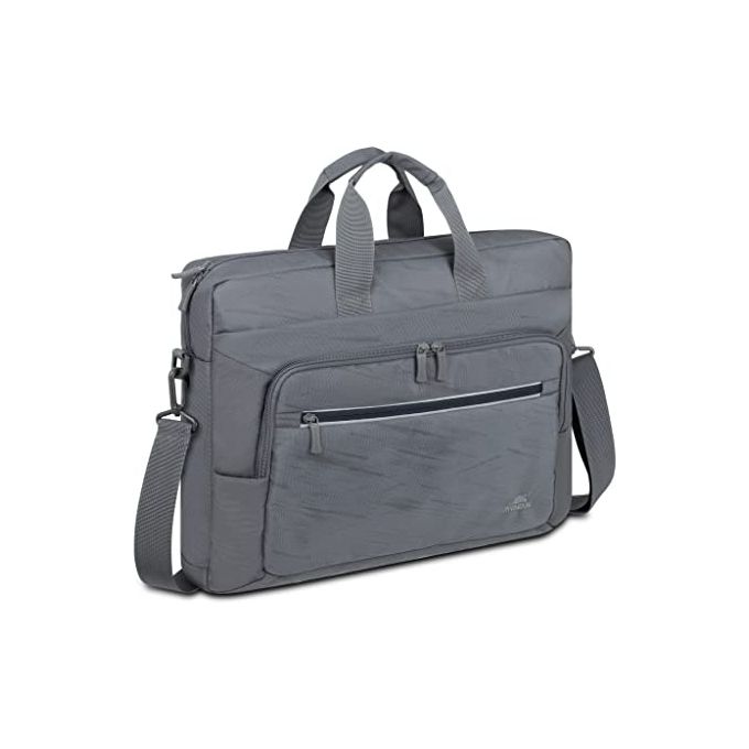 RivaCase 7531 Alpendorf Borsa per laptop ECO fino a 16 pollici in poliestere riciclato RPET con protezione imbottita e tracolla regolabile colore Grigio