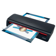 GBC plastificatrice A3 240HS, riscaldamento rapido 2 minuti, anti-inceppamento, 75-125 micron, autospegnimento, nero-rosso