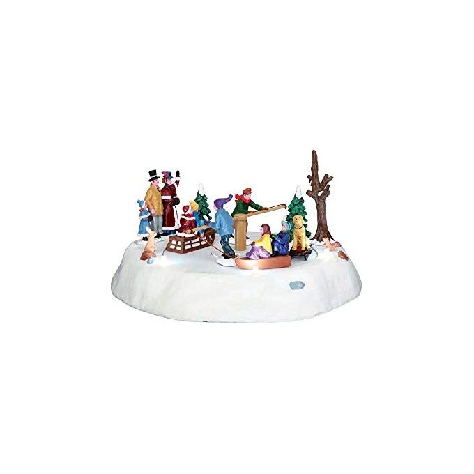 Lemax 44773 Caddington Village Pezzo da Tavolo Animato con Luci Estene e Movimento Dimensioni 22.5x22.5x13.0 cm colore Multicolore