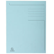 Exacompta 449006E Forever Cartellina 3 Lembi Formato A4 280g Confezione 50 pezzi colore Azzurro