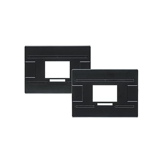 Kaiser Fototechnik 4491 Mascherina per Negativi 24,5 x 36,5 mm Antistatica per SYSTEM-V e FilmCopy Vario confezione da 2 colore Nero