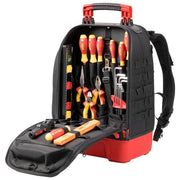 Wiha 45528 Zaino Portautensili per Elettricisti 27 Pezzi con Comparto Laptop e Utensili VDE Certificati fino a 1000 V colore Nero