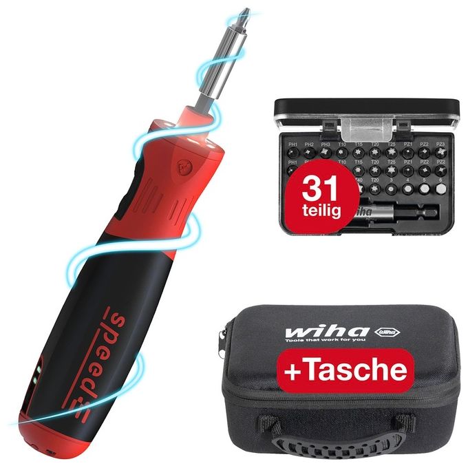 Wiha 45791 speedE PocketDrive Cacciavite elettrico assiale 3.7 V Li-Ion incl batteria ricaricabile colore Nero