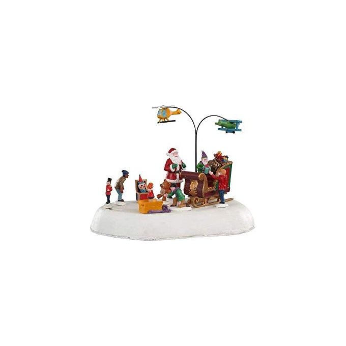 Lemax 9043681 Jolly Toys Scena Natalizia Animata con Movimenti e Illuminazione Collezione Santa's Wonderland colore Multicolore