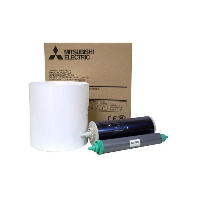 Mitsubishi CK9318 Rotolo carta fotografica 13 x 18 cm compatibile CP-9000 CP-9500 CP-9550 CP-9600 CP-9800 CP-9820DW-S Click Kiosk 5000 7000 9000 350 stampe colore Bianco