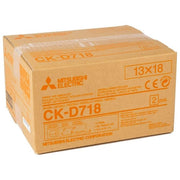 Mitsubishi CK-D718 Carta Termica 2 Rotoli 460 Stampe Formato 13x18 cm per Stampanti CP-D70DW-S CP-D707DW-S CP-D80DW-S CP-D90DW-P colore Bianco