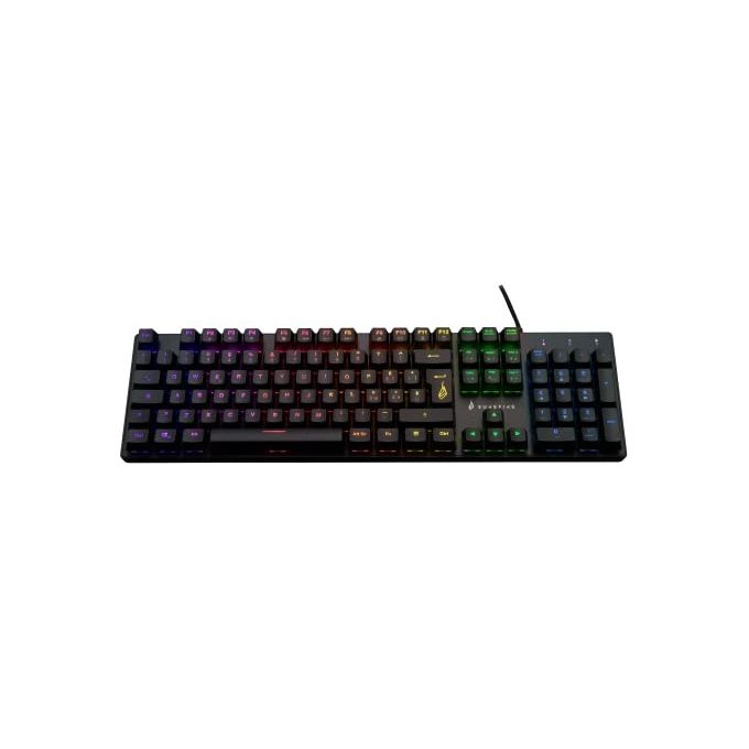 SureFire KingPin M2 Tastiera Gaming Meccanica Full Size Switch Rossi RGB 105 tasti Anti-Ghosting Multimedia Layout Italiano colore Nero
