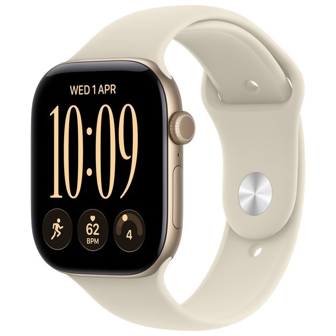 Apple Watch 12 42mm GPS Alu Sport S-M light gold-sand
