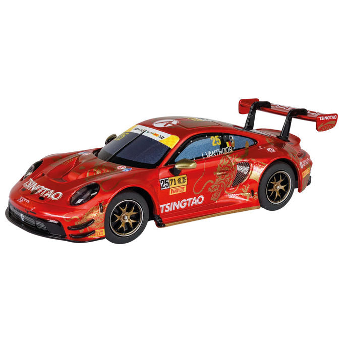 Carrera 4910.51010 Hybrid Porsche 911 GT3 R Auto in scala 1:50 con batteria al litio ricaricabile via USB-C colore Rosso