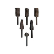 KWB 4955-00 Set Raspe Rotative 6 Pezzi Gambo 6 mm Legno e Metalli non Ferrosi