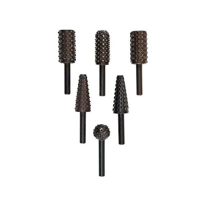 KWB 4955-00 Set Raspe Rotative 6 Pezzi Gambo 6 mm Legno e Metalli non Ferrosi