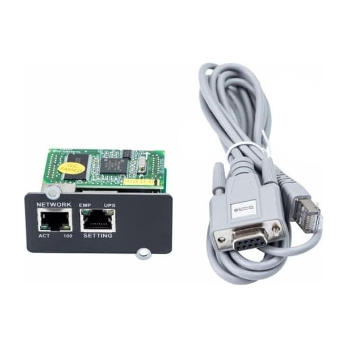 ABB 4NWP100110R0002 Mini WinPower Scheda di Comunicazione SNMP per UPS PowerValue 11T G2 Ethernet 10-100Base-T RS-232 USB colore Nero