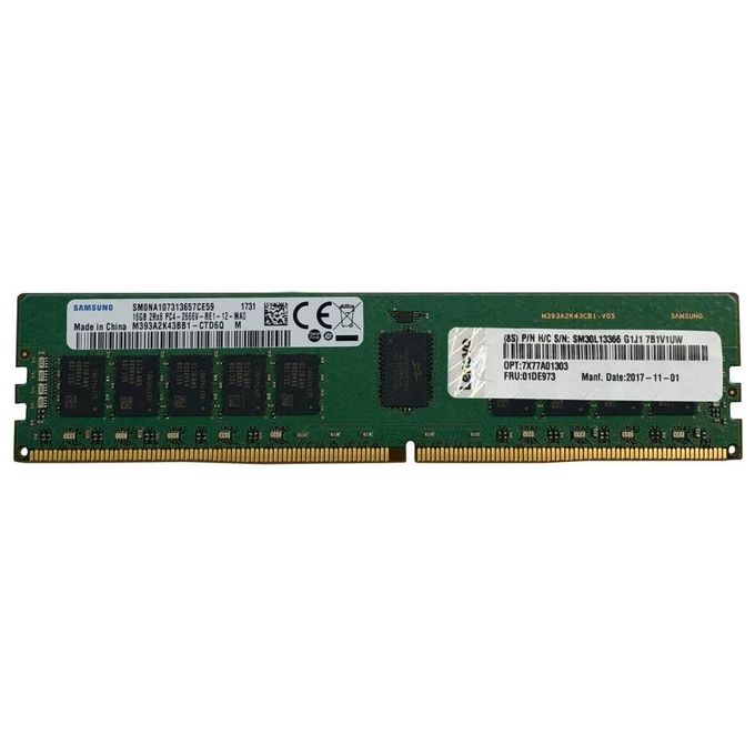 Lenovo 4X77A88512 ThinkSystem 32GB TruDDR5 4800 MHz 2Rx8 ECC UDIMM 288-pin Unbuffered colore Nero