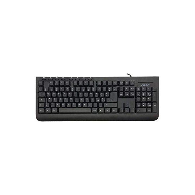 ADJ TA108 Pure Tastiera USB Cablata Layout Italiano QWERTY 113 Tasti 8 Tasti Multimediali Ergonomica colore Nero